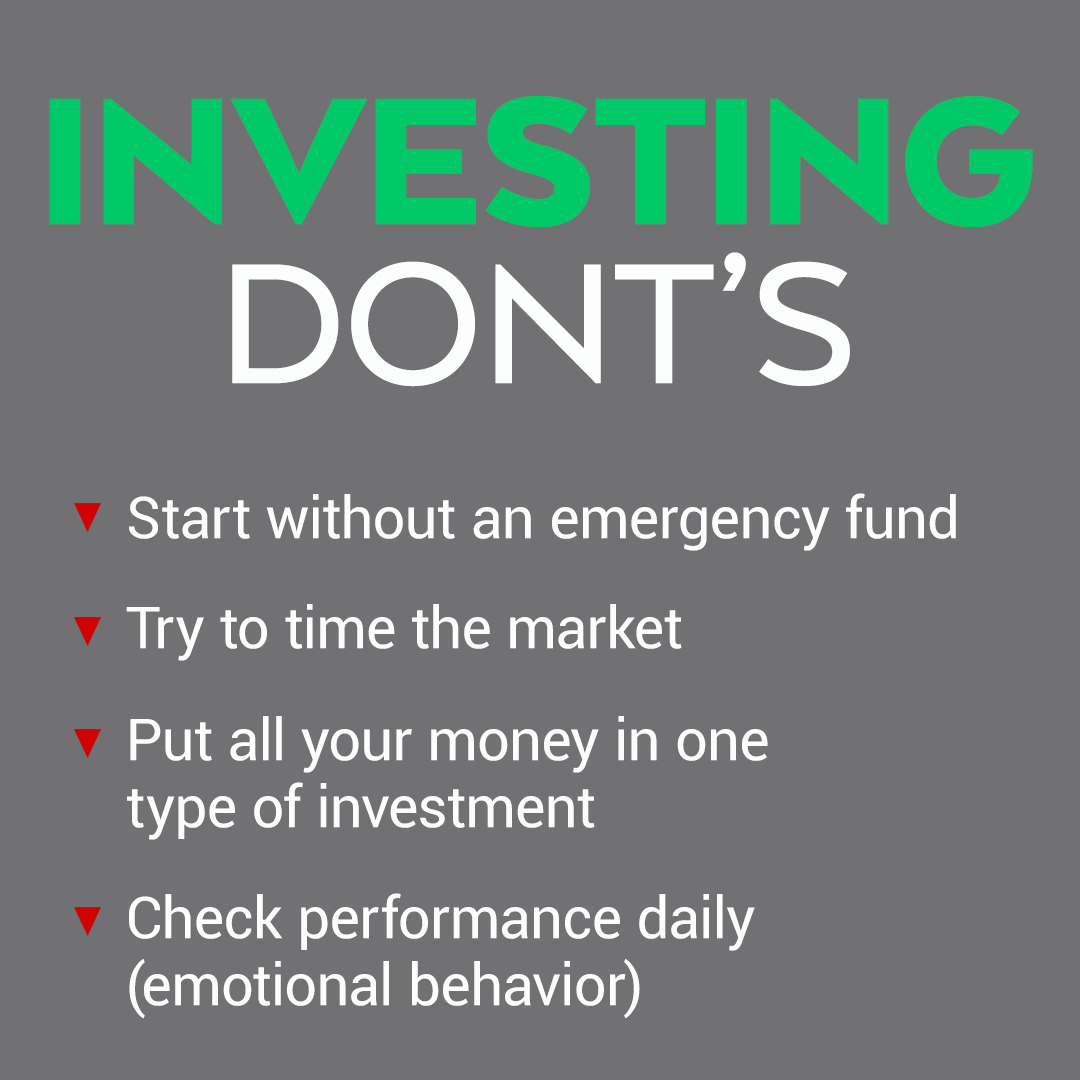 Investing Donts